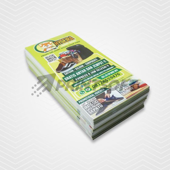 Brosur Flyer Sepertiga A4 5 Hari Kerja